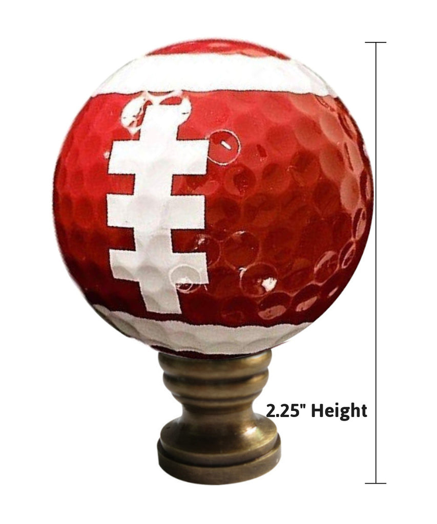 Football Ceiling Fan Pull, 2.25"h with 12" Antiqued Brass Chain