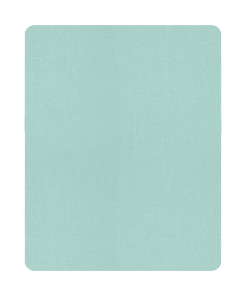 16x16x9 Island Paradise Aqua Linen Hardback Shallow Drum Lampshade