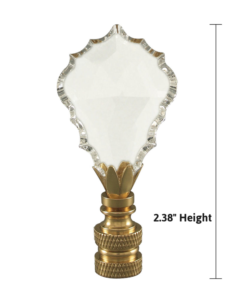 Crystal Gothic Cross Ceiling Fan Pull, 2.38"h with 12" Polished Brass Chain