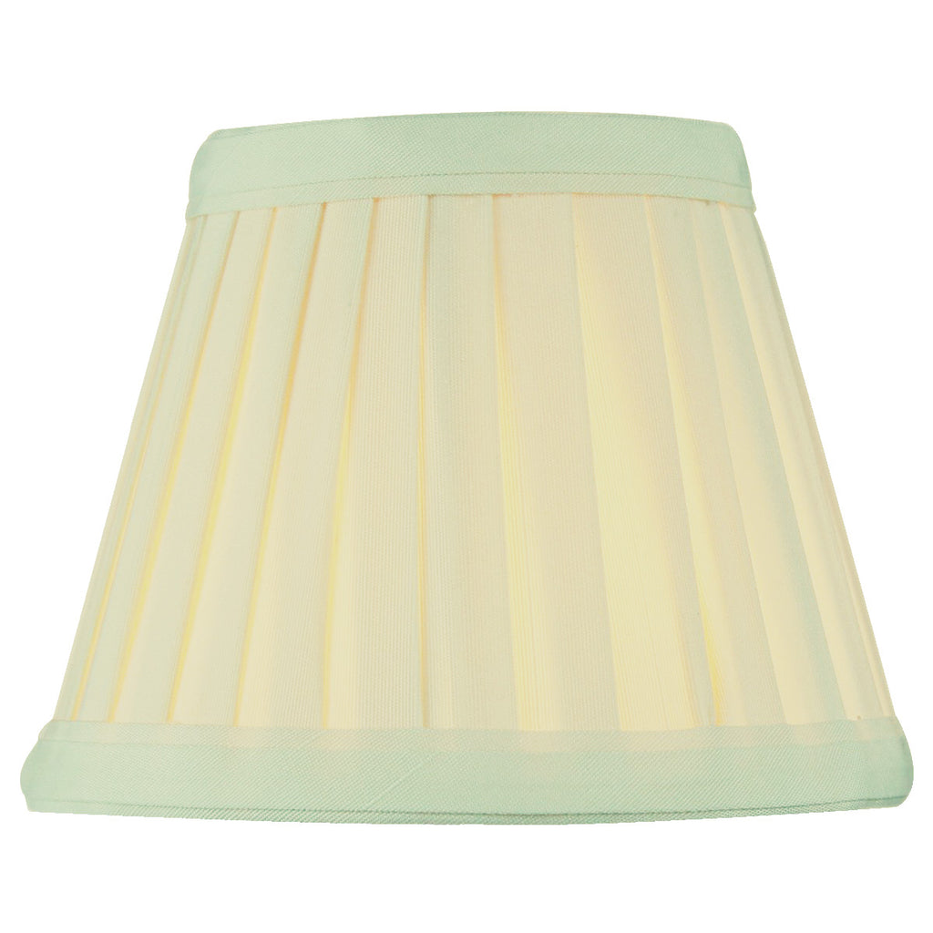 Set of 6 Crisp Linen Pleated Clip-on Candelabra Lampshade 3x5x4