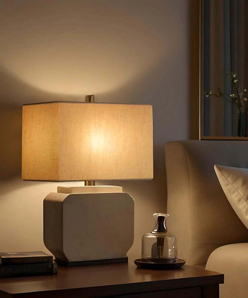 Rectangular Rounded Corner Premiere Hardback Small Lampshade Textured Oatmeal (6.5x12) (6.5x12) x 9