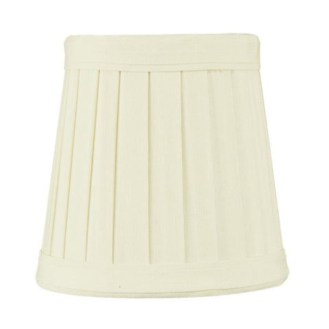 3x4x4 Crisp Linen Pleated Clip-on Candelabra Lampshade