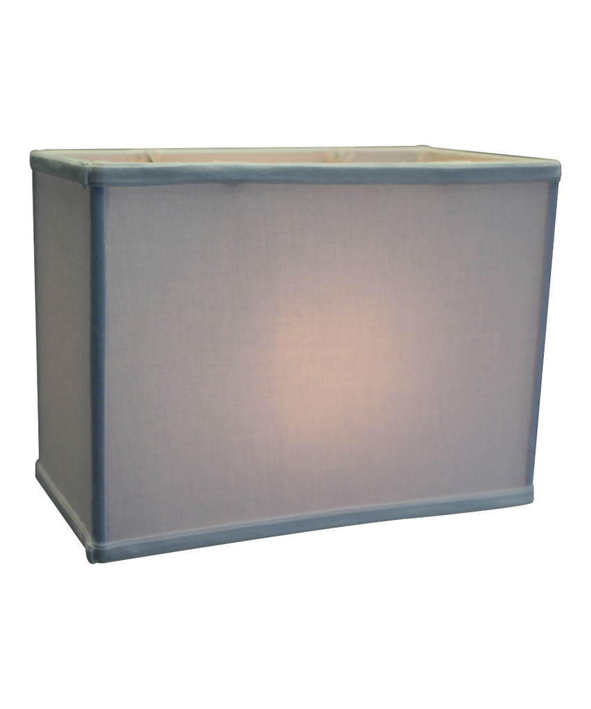 Rectangular Drum Lampshade (6.5x12) (6.5x12) x 9" White