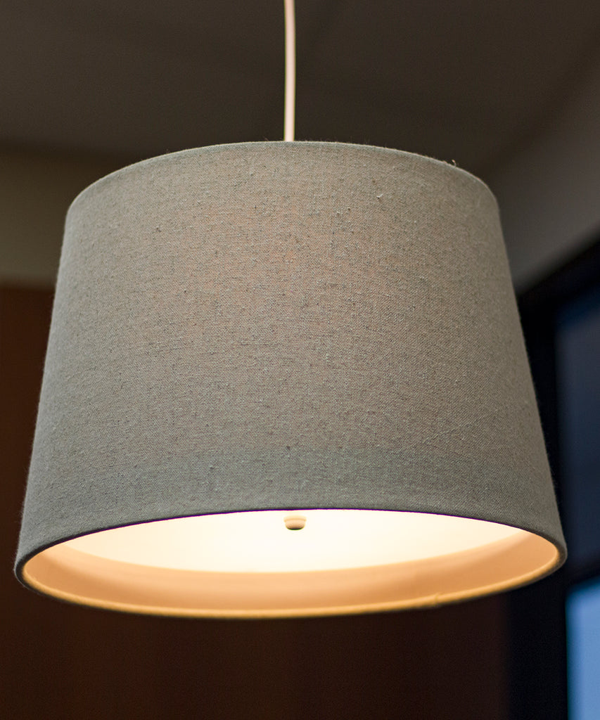 Sand Linen 2 Light Swag Plug-In Pendant with Diffuser
