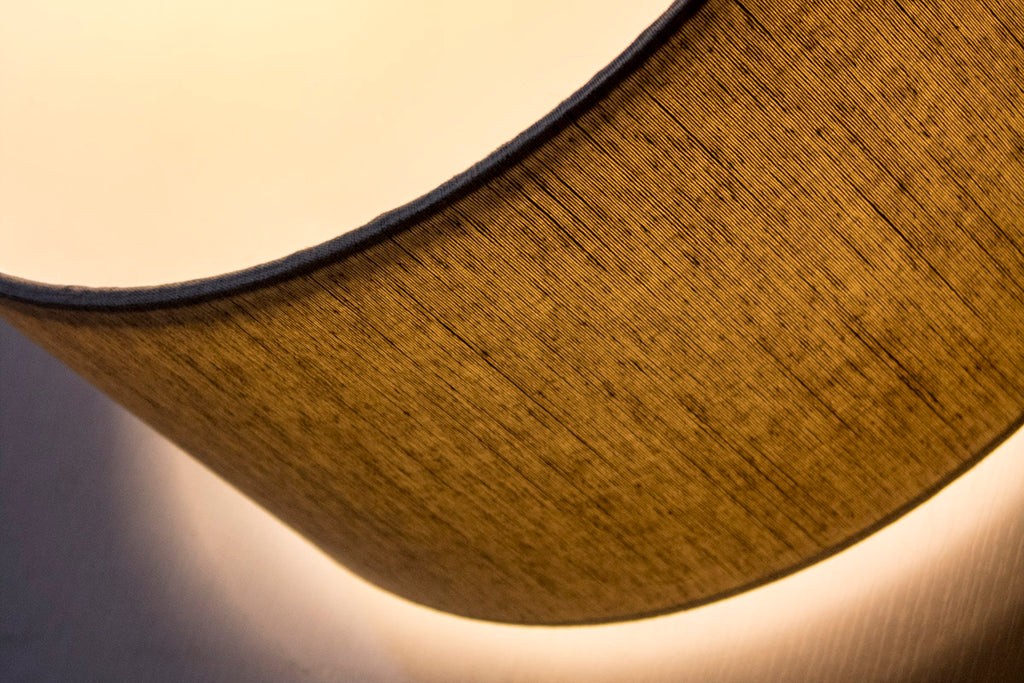 Textured Oatmeal Hardback Drum Lampshade 14"x14"x7"