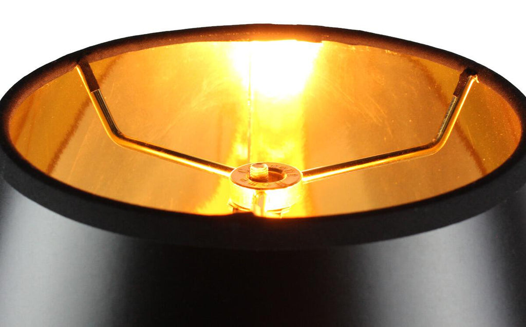 Swag Pendant Plug-In One Light Bold Black/Gold Shade