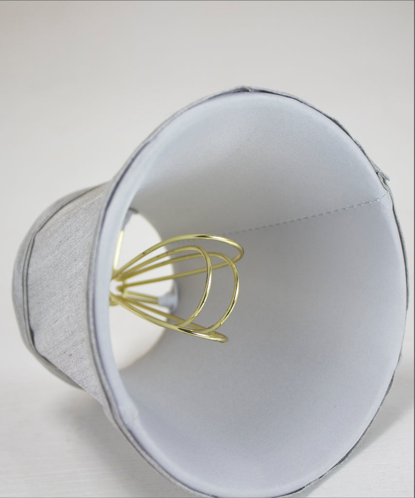 3x5x4 Gray Stretch Clip-On Candlelabra Clip-On Lamp shade