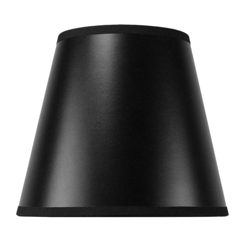 5x8x7 Black CLIP ON Empire Hard Back Lampshade with Gold Lining