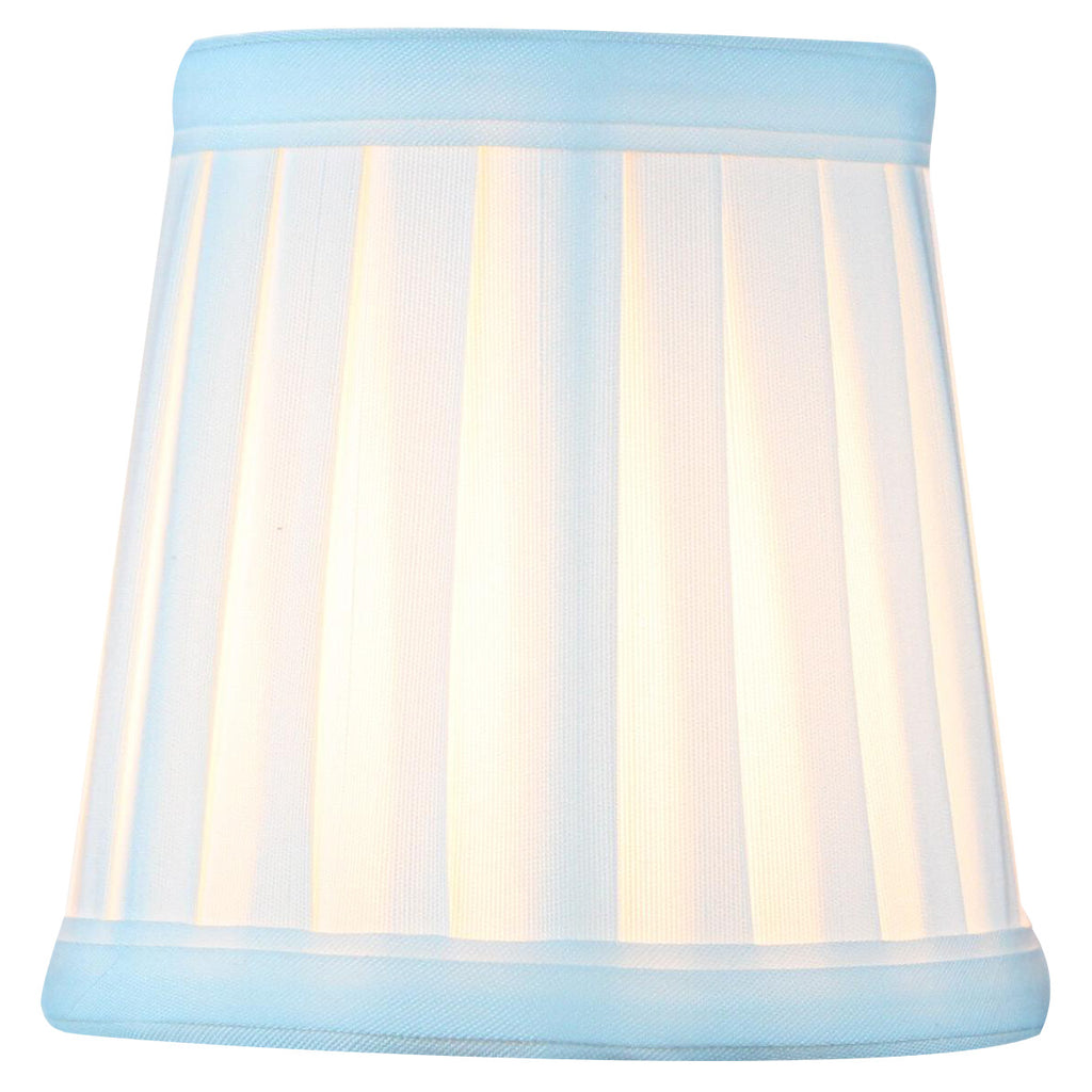 3x4x4 Down White Pleated Clip-on Candelabra Lampshade