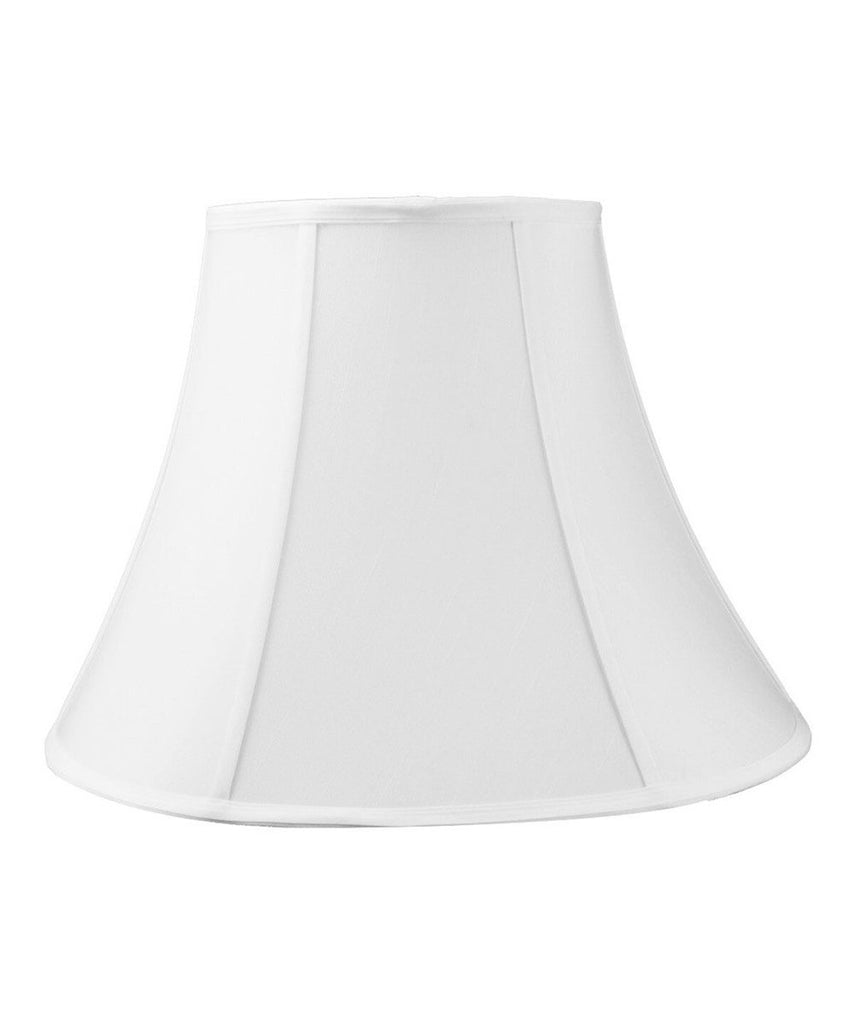 6x12x9.5 SLIP UNO FITTER White Shantung Bell Lampshade