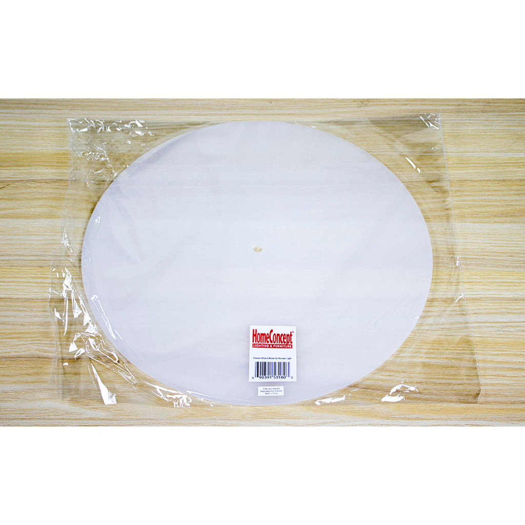13" Round Diffuser Translucent frosted White will Soften Light from Drum Lampshades and Pendants