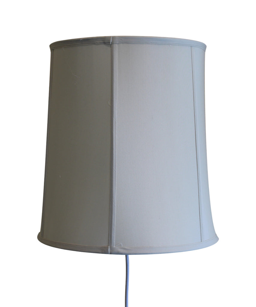 Floating Shade Plug-In Wall Light Eggshell 12x14x15