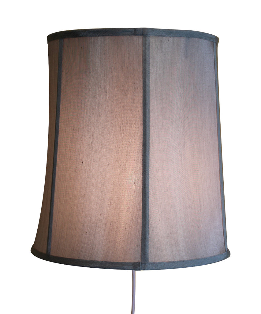 Floating Shade Plug-In Wall Light Gray 12x14x15