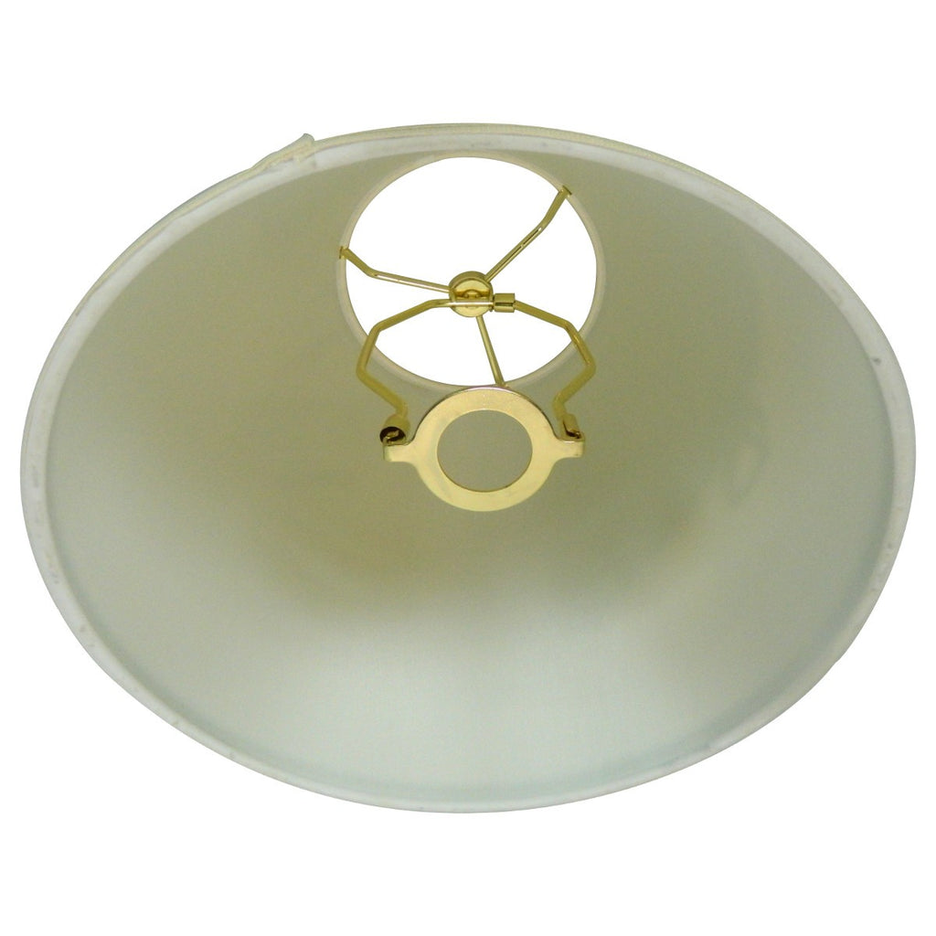 6x12x9 Slip Uno Fitter Hard Back Empire Lamp Shade Light Oatmeal