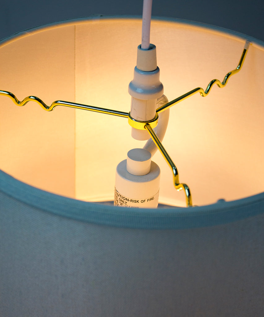 Swag Lampshade Conversion Kit White