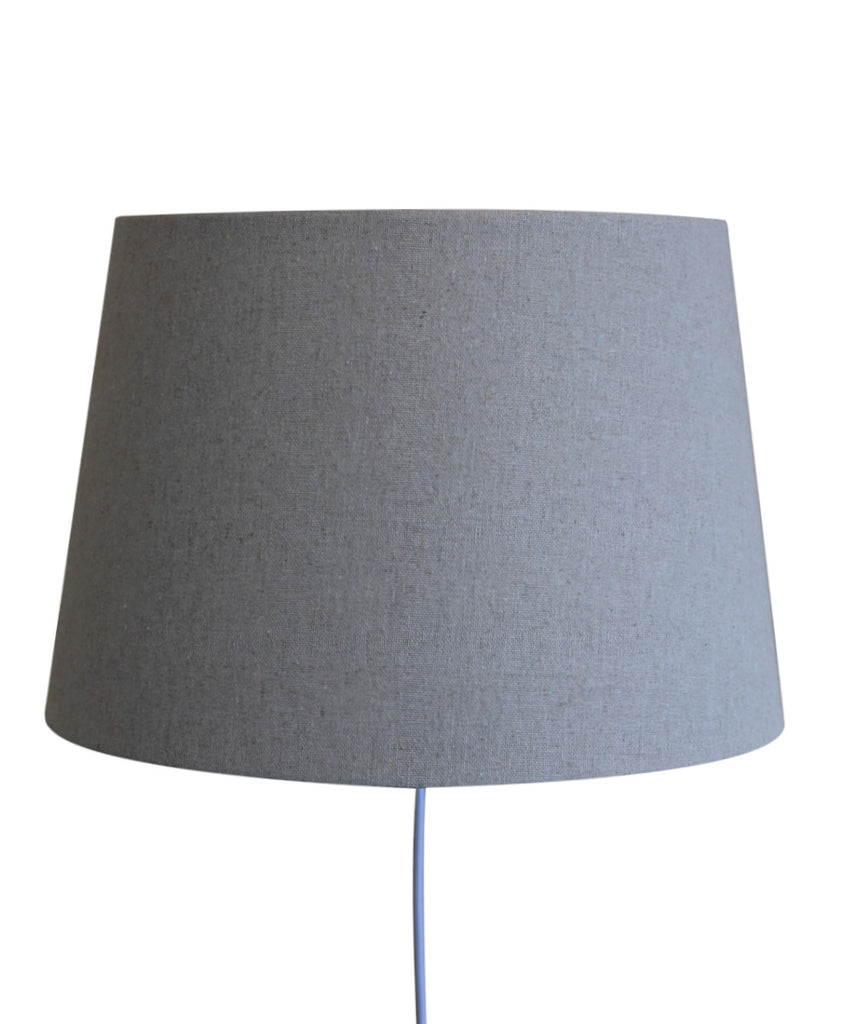 Floating Shade Plug-In Wall Light Sand Linen 13x16x11