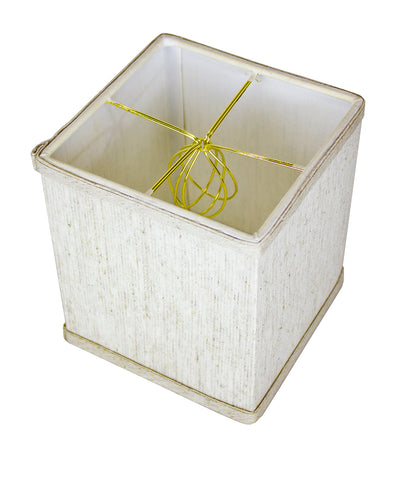 Rectangular Drum Lampshade (6x6) (6x6) x 7" Textured Oatmeal