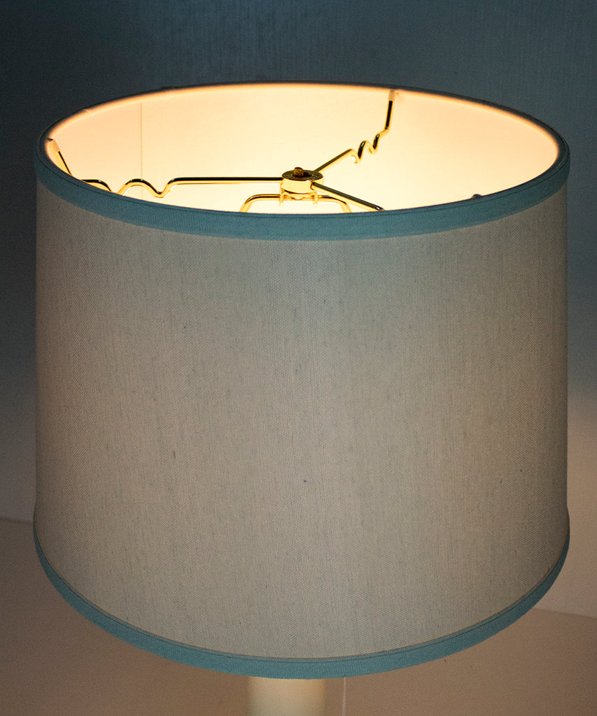 12x14x10 Light Oatmeal Linen Drum Lampshade