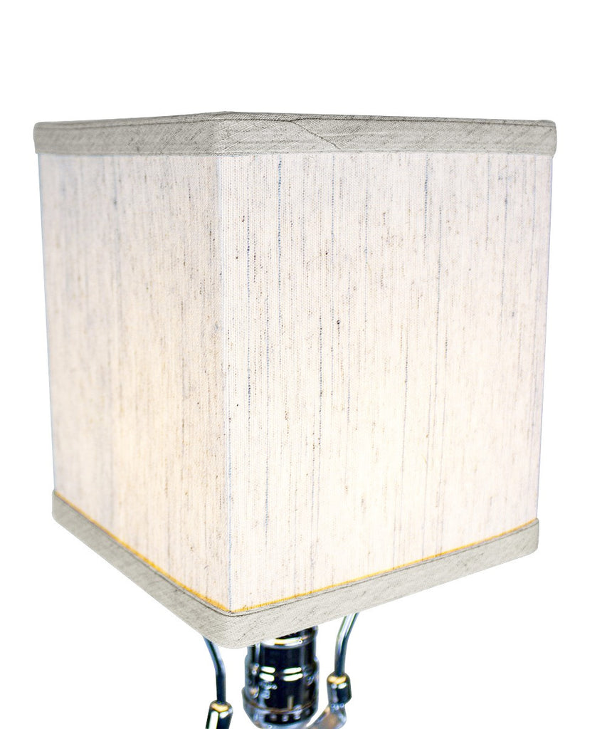 Rectangular Drum Lampshade (6x6) (6x6) x 7" Textured Oatmeal