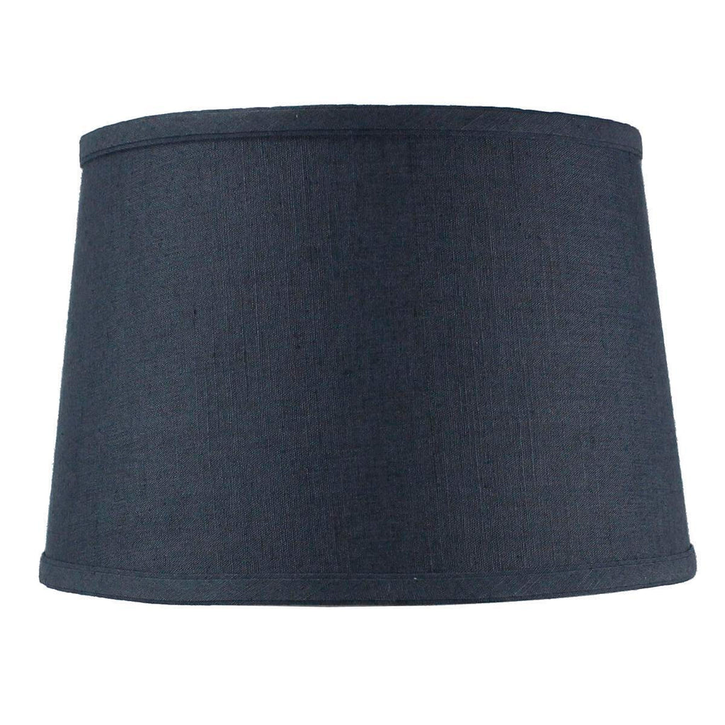 Hardback Shallow Drum Lamp Shade 10x12x8 Textured Slate