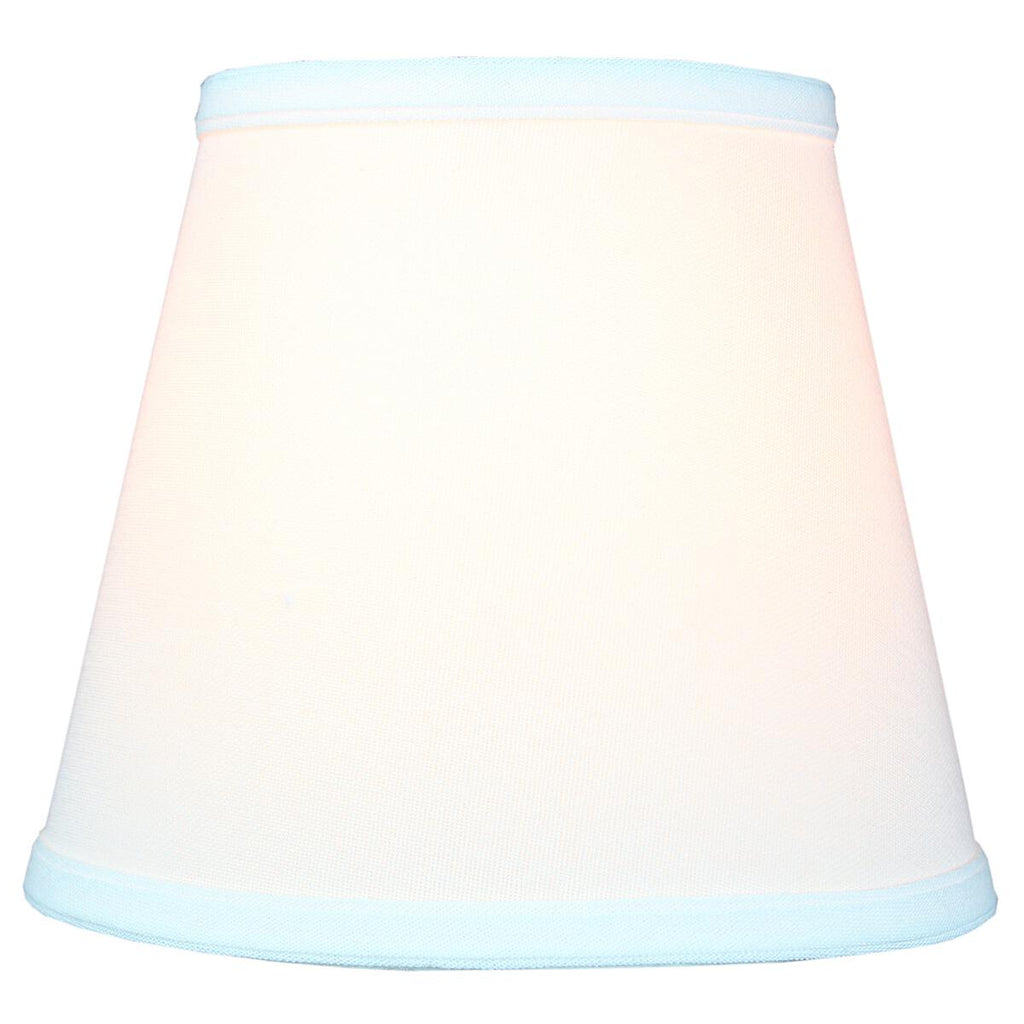 5x8x7 Empire Hardback White Linen Edison Clip-On Lampshade