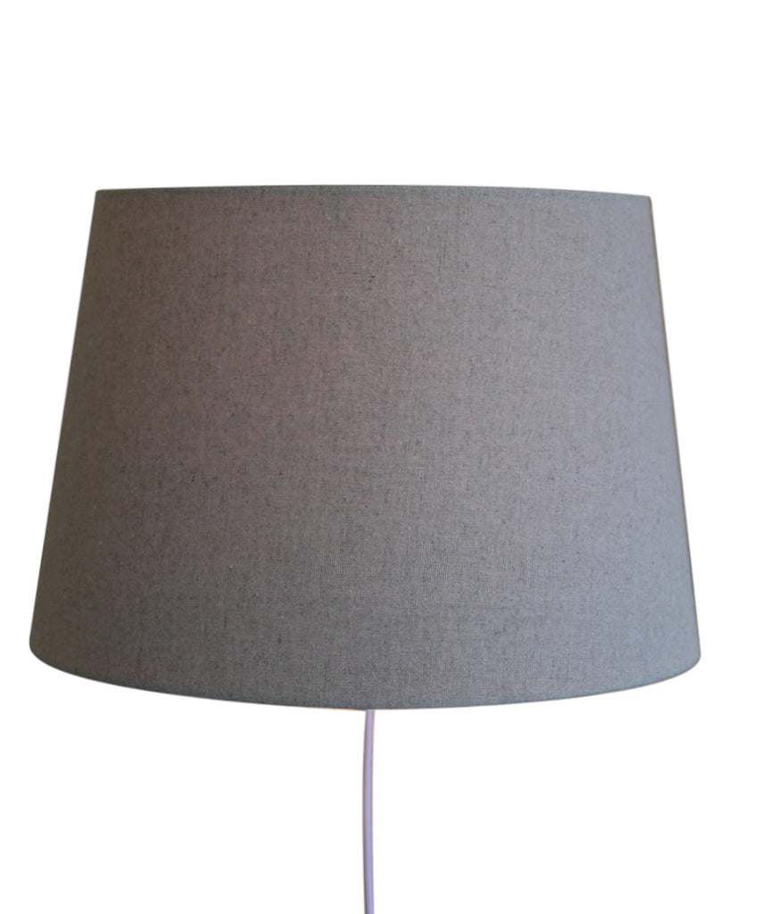 Floating Shade Plug-In Wall Light Sand Linen 13x16x11