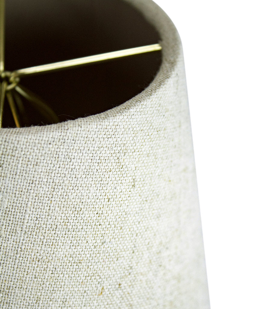 5x8x7 Empire Sand Linen Edison Clip Lampshade