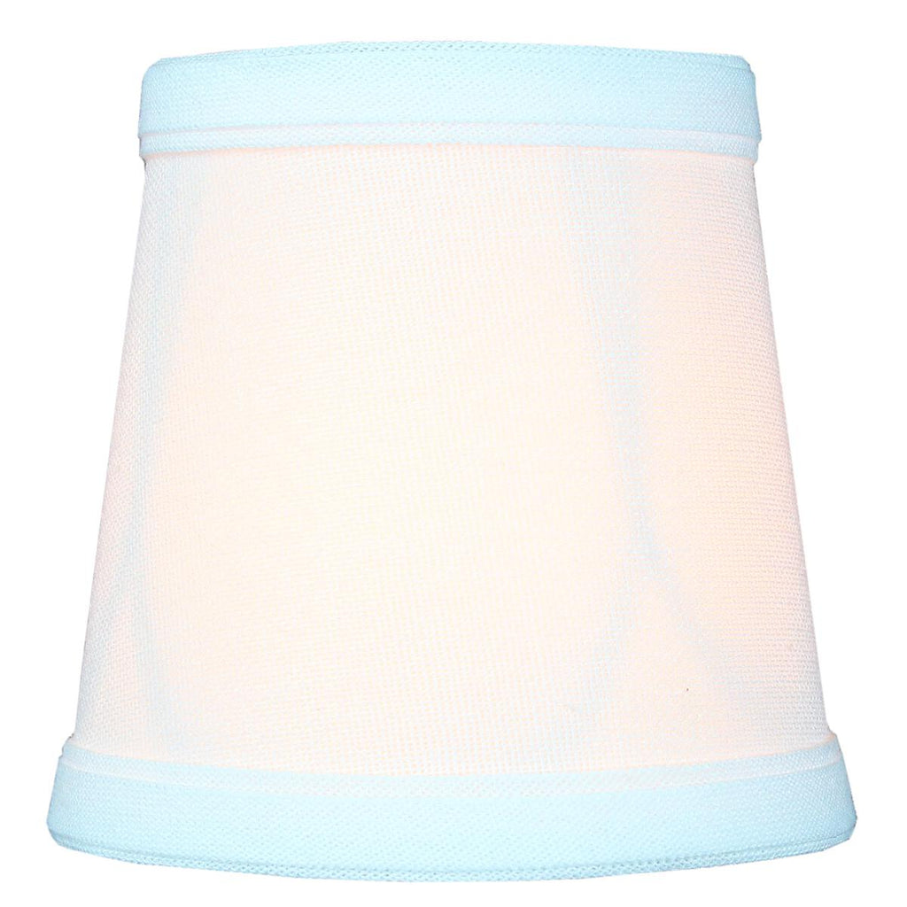 3x4x4 Chandelier White Linen Clip-On Lamp shade