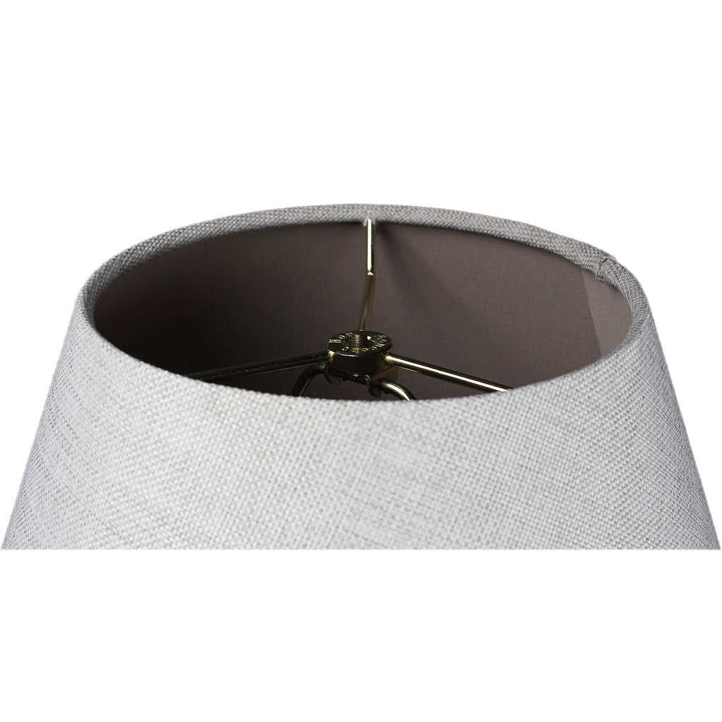 Swag Pendant Plug-In One Light Khaki Burlap Shade