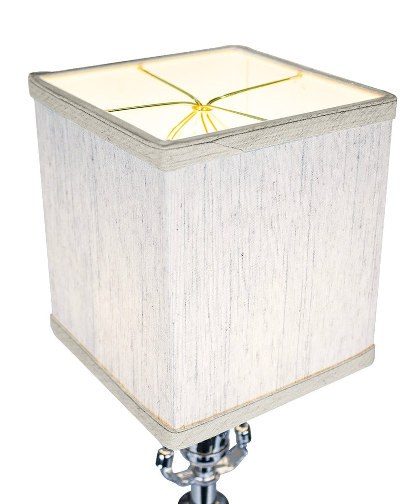 Rectangular Drum Lampshade (6x6) (6x6) x 7" Textured Oatmeal