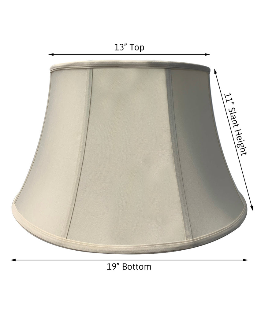 13x19x11 Egg Shell Floor Shantung Lampshade