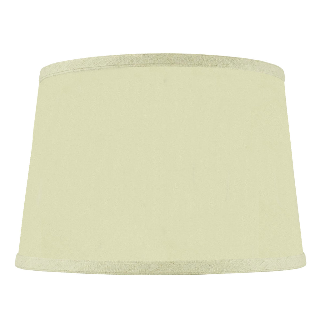 10x12x8 SLIP UNO FITTER Hardback Shallow Drum Lamp Shade Eggshell Fabric