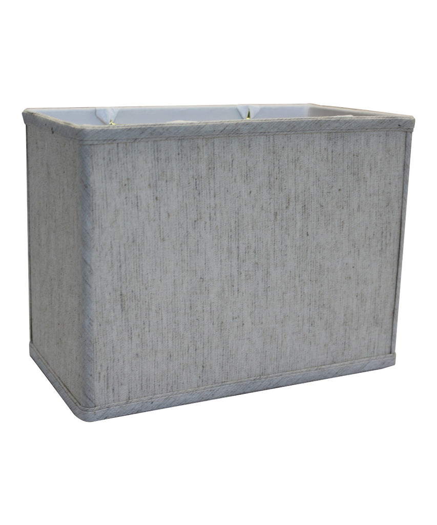 Rectangular Drum Lampshade (6.5x12) (6.5x12) x 9" Textured Oatmeal