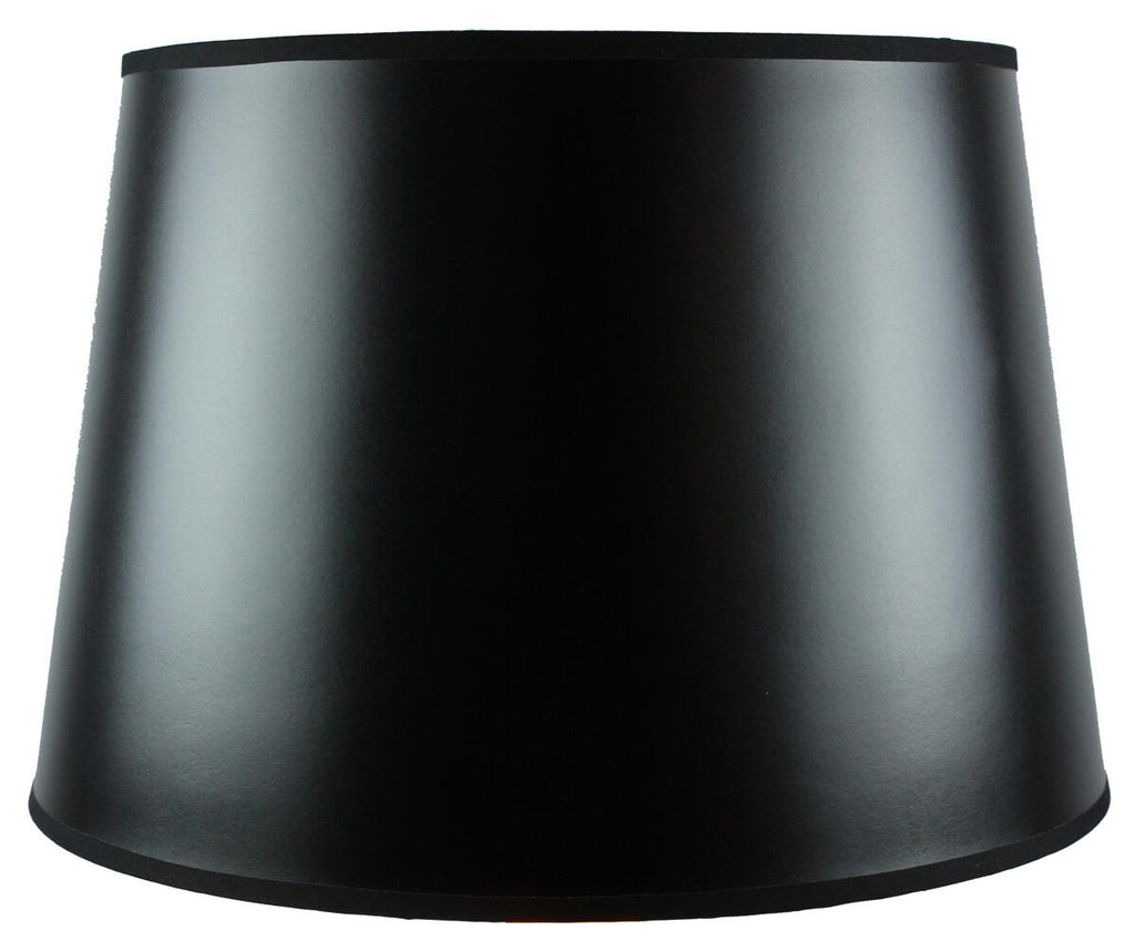 13x16x11 SLIP UNO FITTER Black Parchment Gold-Lined Floor Lampshade