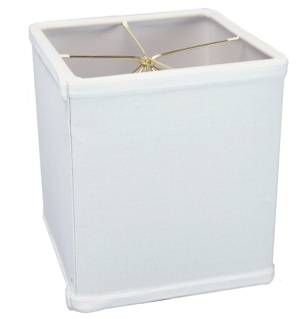 Rectangular Drum Lampshade (6x6) (6x6) x 7" White