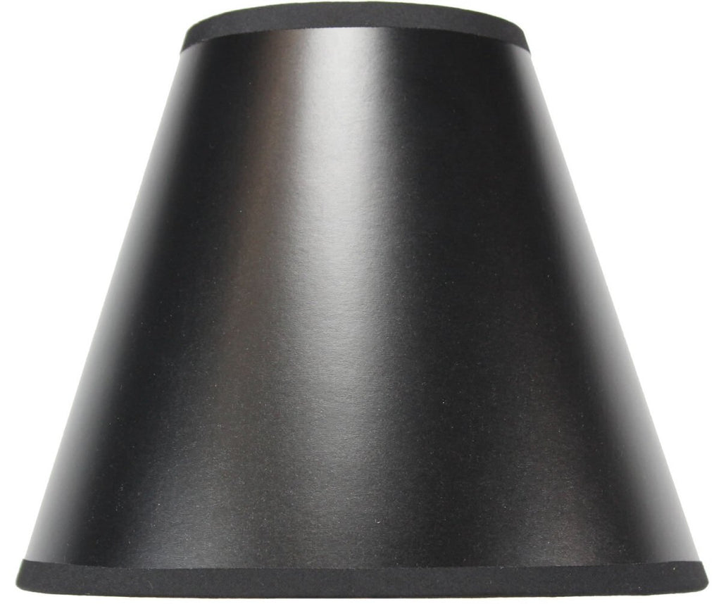 5x10x8.5 Slip Uno Fitter Black Parchment Empire Lampshade