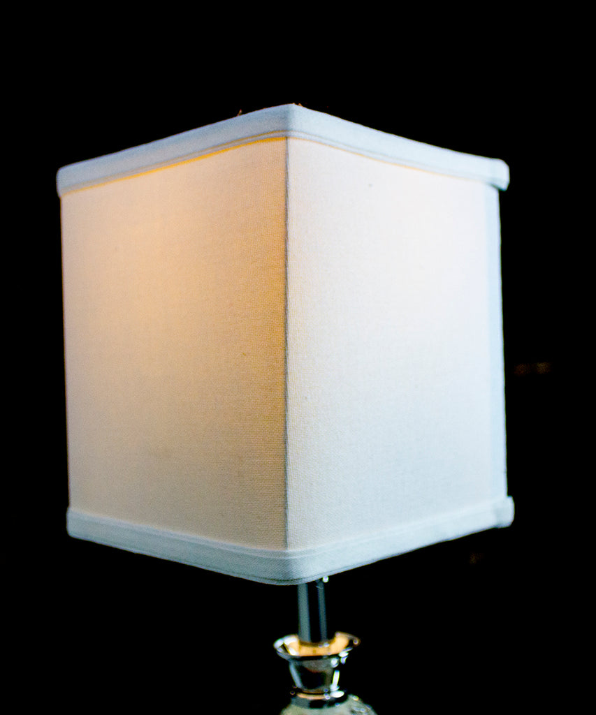 Rectangular Drum Lampshade (6x6) (6x6) x 7" White