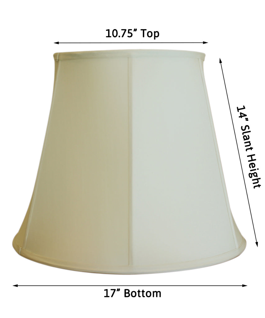 10.75x17x14 Eggshell Empire Shantung Shade