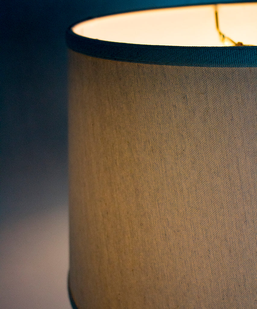 12x14x10 Light Oatmeal Linen Drum Lampshade