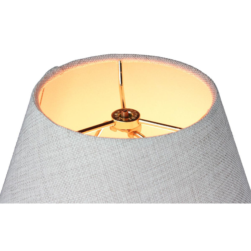 6x12x9 Slip Uno Fitter Hard Back Empire Lamp Shade - Khaki Burlap