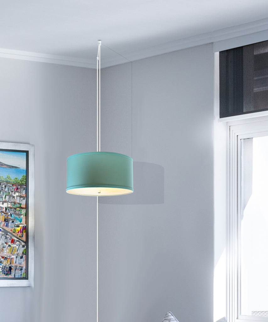 Island Paridise Blue 2 Light Swag Plug-In Pendant with Diffuser