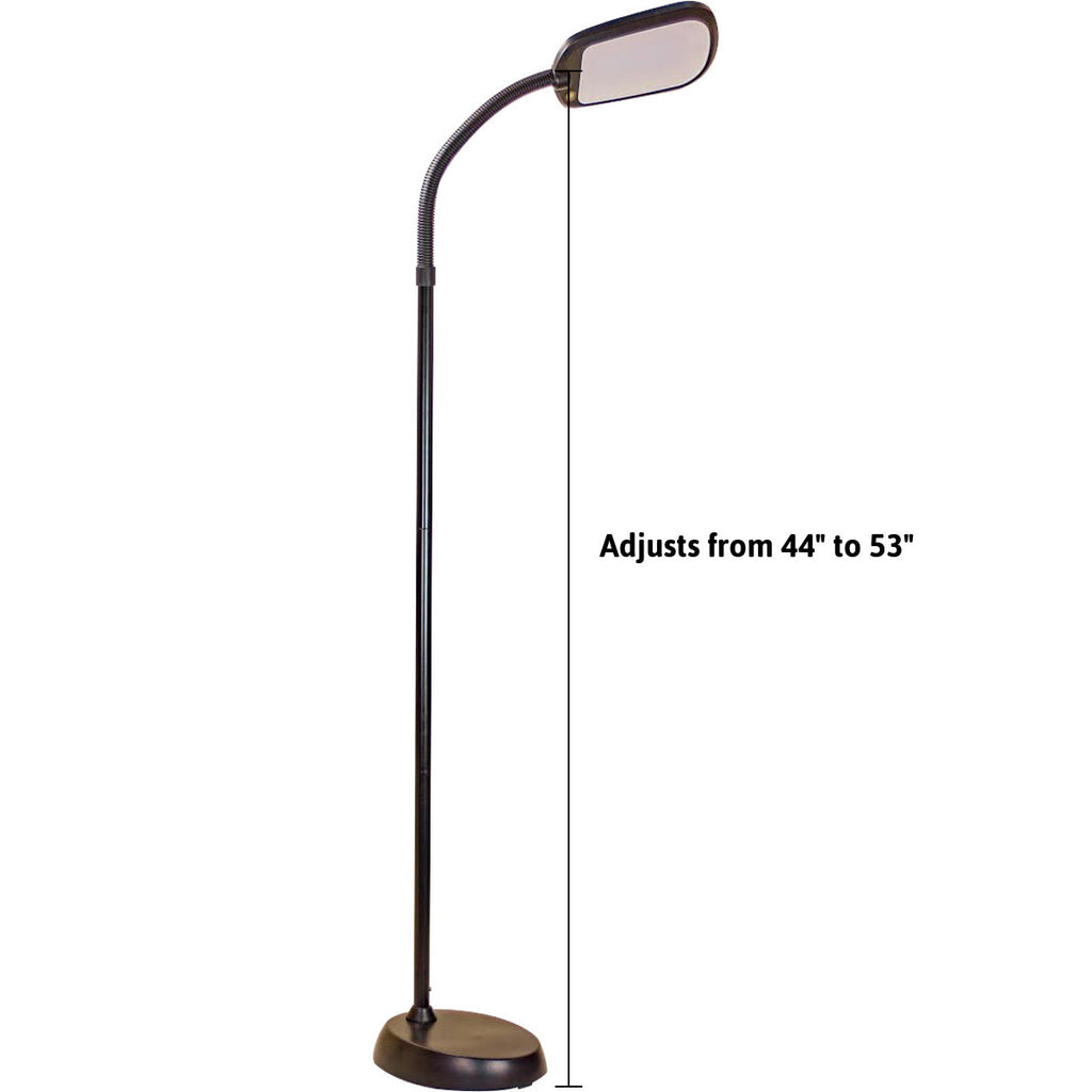 LED Bright Reader Natural Daylight Full Spectrum Floor Lamp Black