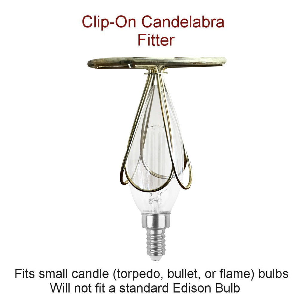 5x6x5 White Linen Drum Chandelier Clip-On Lampshade