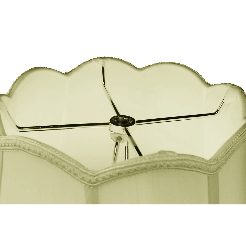 9x18x13 Scalloped Bell Lamp Shade Eggshell