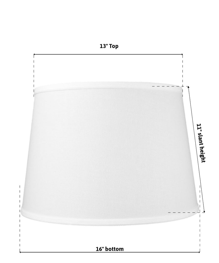 13x16x11 SLIP UNO FITTER White Floor Lampshade