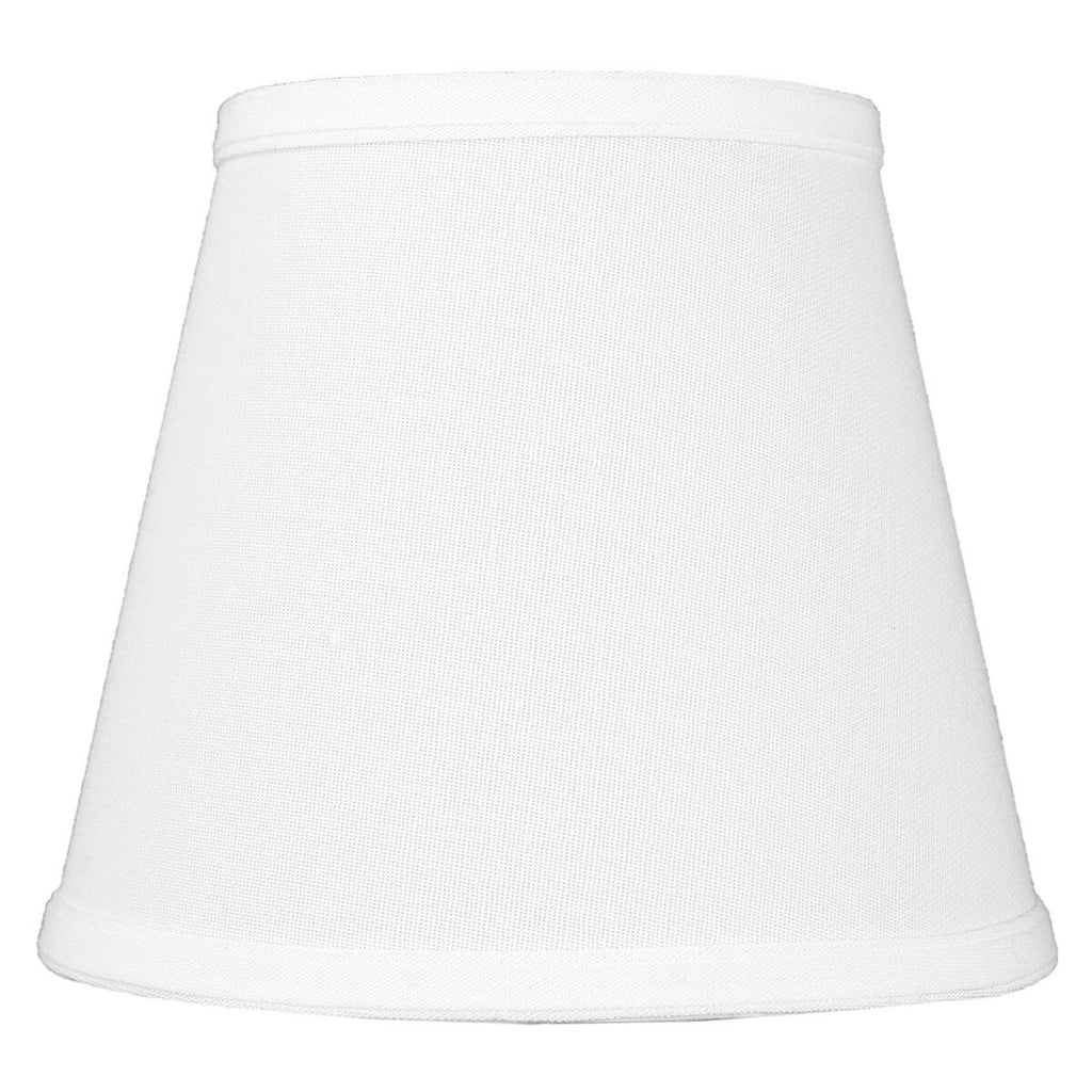 5x8x7 Empire Hardback White Linen Edison Clip-On Lampshade