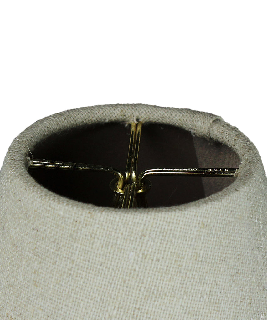 Chandelier Sand Linen Clip-On Lampshade 3 x 6 x 5