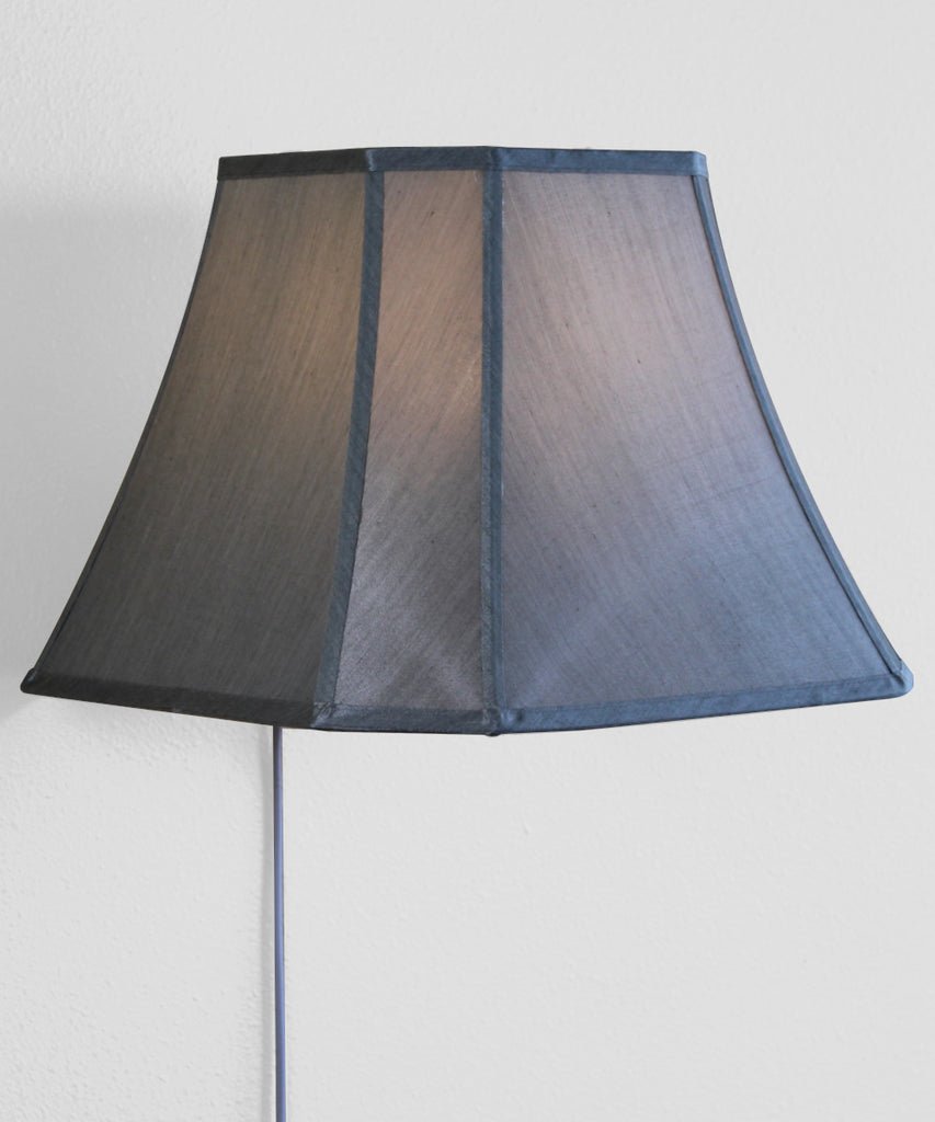 Floating Shade Plug-In Wall Light Gray 9x16x12