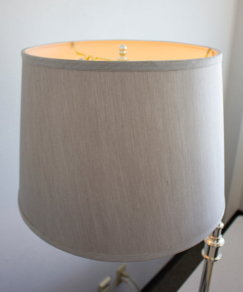 Grey Floor Silver liner Lamp