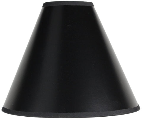 4x11x9 Black Parchment Gold-Lined Coolie Lampshade